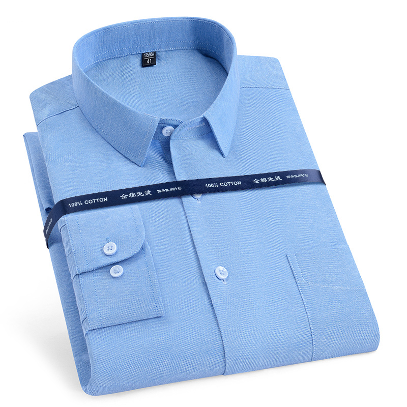 เสื้อเชิ้ต11XL 10XL ผ้าฝ้ายแท้ - Oxford Cotton Casual Shirt Business บทวิจารณ์และราคา