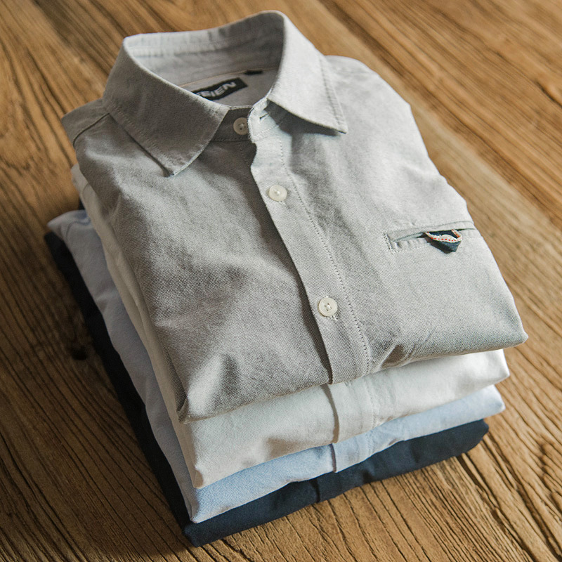 Oxford Retro เสื้อญี่ปุ่นธุรกิ - Oxford Cotton Casual Shirt Business บทวิจารณ์และราคา