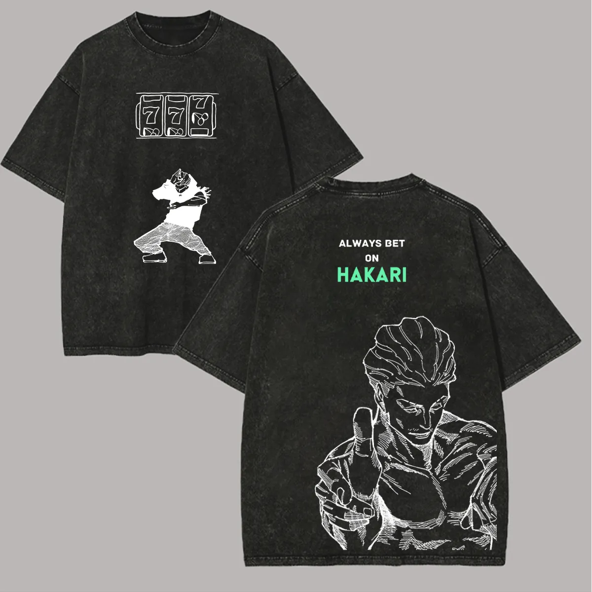 เสื้อยืด Jujutsu Kaisen Hakari - Acid Wash Vintage Graphic T Shirt บทวิจารณ์และราคา