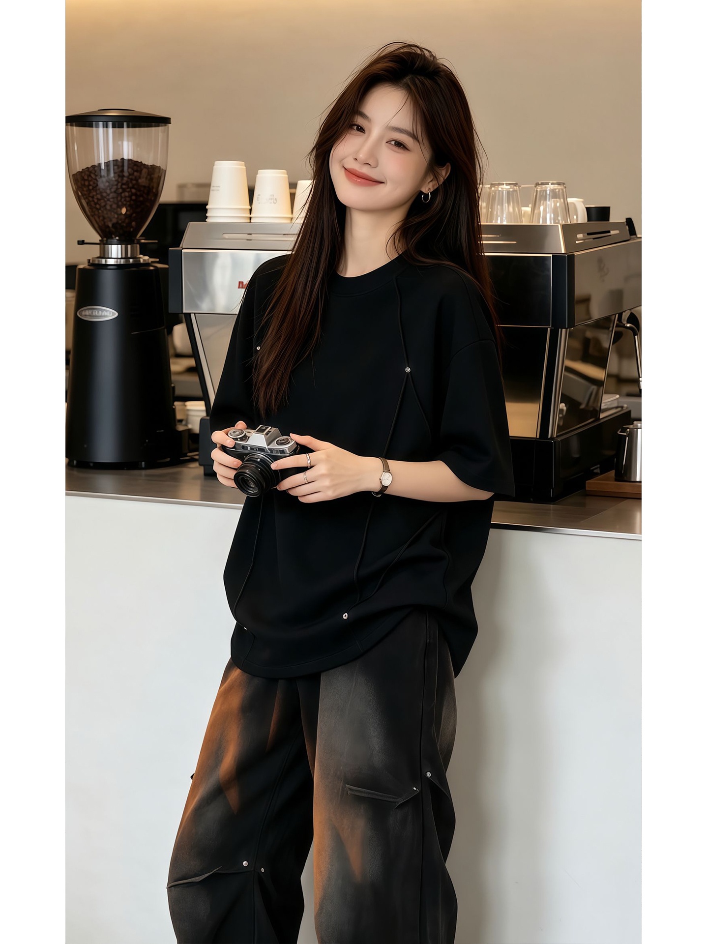 ชุดเสื้อยืดแขนสั้นและกางเกงยีน - Jeans บทวิจารณ์และราคา